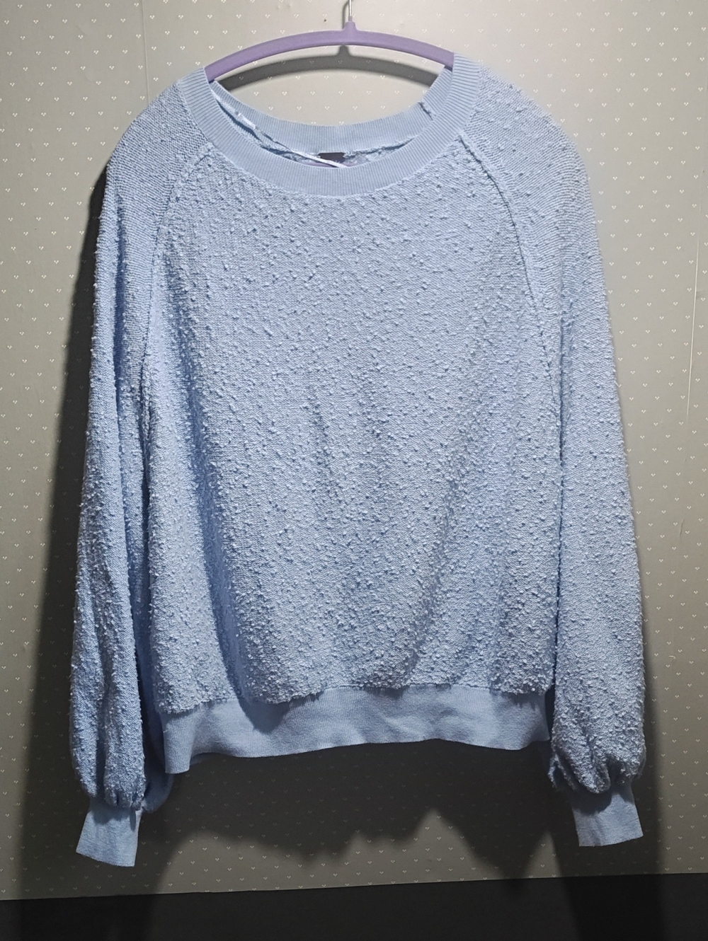 Free People Light Blue Found My Friend Sweater
